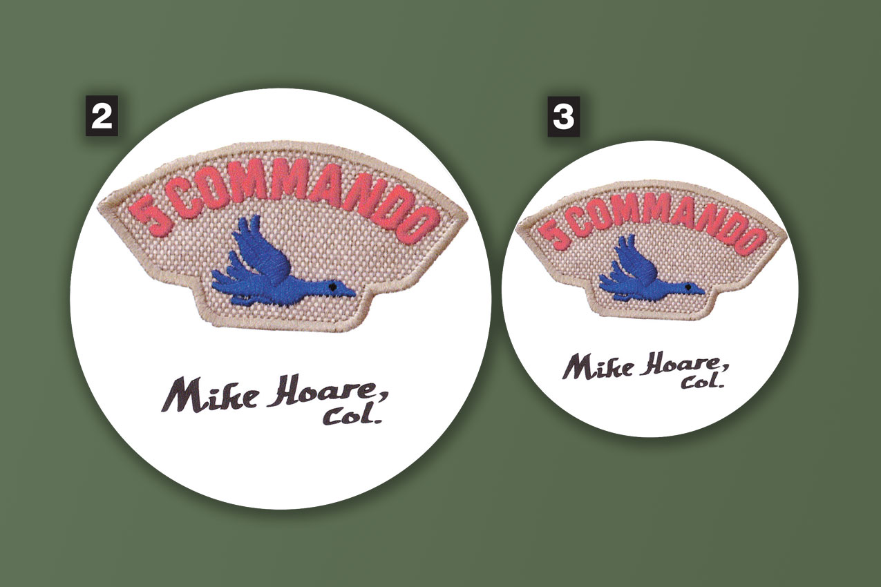 5 Commando stickers